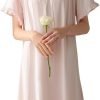 Women's  Nightgowns Sleepshirts Lace Ruffle Princess Nightdress