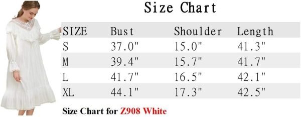 51LCHBuBEML._AC_SL1149 Cotton Nightgown for Women Vintage Palace Sleepwear