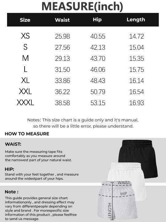 3 Pack Womens Sweat Shorts Casual Lounge Cotton Shorts Trendy Summer Running High Waisted Athletic Shorts