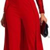 51gDG9xZYBL._AC_SL1000 Patchwork Overlay Embellished Plain Women's Jumpsuit High-Waist Woman Romper