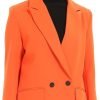 Women's Casual Long Sleeve Lapel Oversized Button Work Office Blazer Suit Jacket