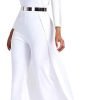 51wQgRotp_L._AC_SL1000 Patchwork Overlay Embellished Plain Women's Jumpsuit High-Waist Woman Romper