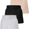 3 Pack Womens Sweat Shorts Casual Lounge Cotton Shorts Trendy Summer Running High Waisted Athletic Shorts