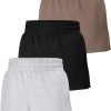 3 Pack Womens Sweat Shorts Casual Lounge Cotton Shorts Trendy Summer Running High Waisted Athletic Shorts