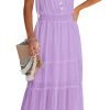 Womens Summer Spaghetti Strap Sleeveless High Waist Beach Long Maxi Sun Dress