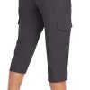 Women's Hiking Cargo Capri Pants Lightweight Quick Dry Joggers Outdoor Casual Travel Capris with Zipper Pockets