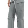 61_716AxMdL._AC_SL1500 Women's Hiking Cargo Pants Quick Dry Water-Resistance High Waist Pants for Work Travel Outdoor and Casual