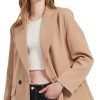 Women's Casual Long Sleeve Lapel Oversized Button Work Office Blazer Suit Jacket