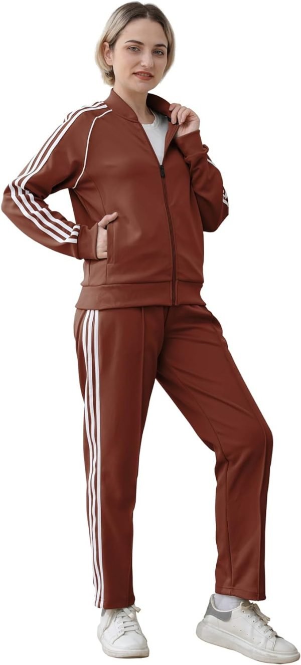 Tracksuit for Women 2 Piece Sweatsuit Outfits Long Sleeve Zip Up Lounge Jogging Suits