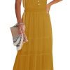 Womens Summer Spaghetti Strap Sleeveless High Waist Beach Long Maxi Sun Dress