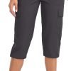 Women's Hiking Cargo Capri Pants Lightweight Quick Dry Joggers Outdoor Casual Travel Capris with Zipper Pockets