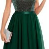 Sequin Halter Prom Dress for Women Party Night Elegant Wedding Bridesmaid Dresses