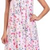 Cotton Nightgown for Women Sleeveless Loungewear Comfy Soft Sleepwear Long Sleepdress Loose Full Length Nightdress