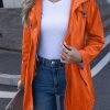 81460HufjKL._AC_SL1500 Rain Jacket Women Striped Lined Hooded Lightweight Raincoat Outdoor Waterproof Windbreaker