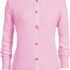 Women's Crew Neck Button Down Long Sleeve Solid Knit Classic Cardigan Sweater
