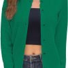 Women's Crew Neck Button Down Long Sleeve Solid Knit Classic Cardigan Sweater