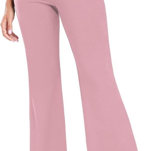 Women's High Waist Casual Wide Leg Pants, Button Dress Pants for Women, Work Pants with Pockets for Women Office.
