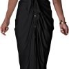 51BlVZHMLAL._AC_SL1500 Women's Short Sleeve Satin Dress Button Down with Belt Maxi Shirt Dresses