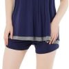 Pajamas-Set Womens-Bamboo Soft-Sleepwear Vest-Shorts - Super Soft Pjs Set