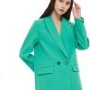 Women's Casual Long Sleeve Lapel Oversized Button Work Office Blazer Suit Jacket