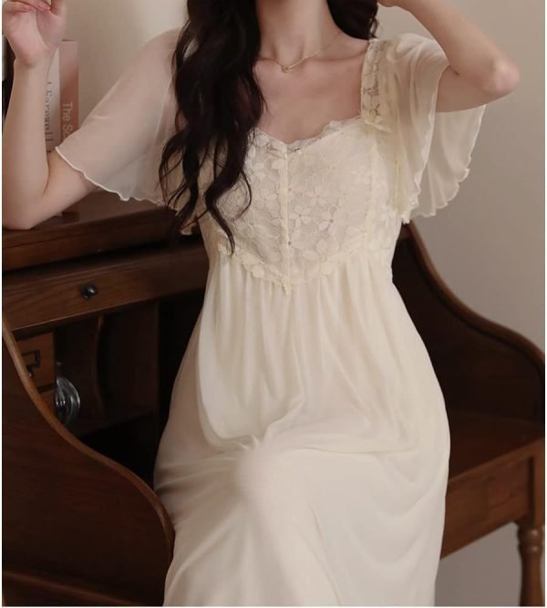 51Dwm0bsRNL._AC_SL1000 Womens Princess Nightdress Sleepwear PJS Lounger Babydoll Chemises Sleepshirt Nighties