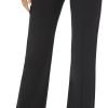 Women's High Waist Stretchy Bootcut Dress Work Slacks Pants with Pockets