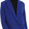 Women's Casual Long Sleeve Lapel Oversized Button Work Office Blazer Suit Jacket