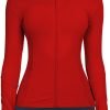 Workout Jackets for Women Full Zip Athletic Running Track Jacket with Pockets Slim Fit Yoga Jacket with Thumb Holes