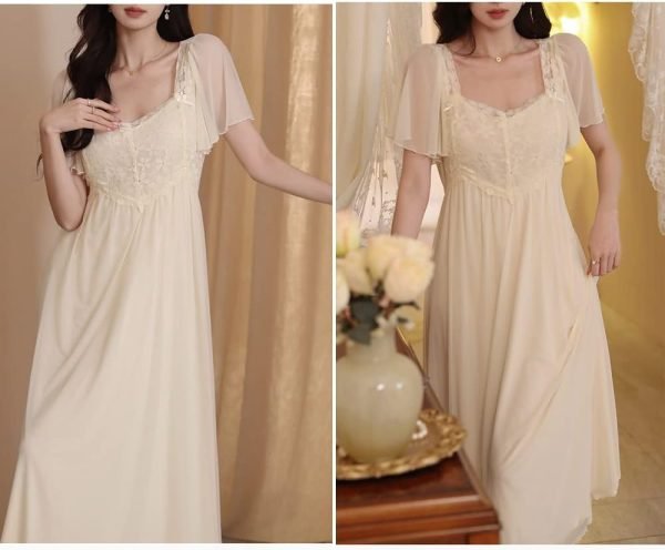 51ZHADwwWEL._AC_SL1000 Womens Princess Nightdress Sleepwear PJS Lounger Babydoll Chemises Sleepshirt Nighties