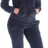 51cnIRsSfxL._AC_SL1200 Womens Jogging Suits Sets Running Velour Outfit Zipper Warm Up 2 Pieces Hoodie and Pant Tracksuit
