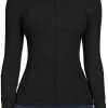 Workout Jackets for Women Full Zip Athletic Running Track Jacket with Pockets Slim Fit Yoga Jacket with Thumb Holes