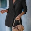 Womens Casual Blazers Oversized Open Front Cardigan Long Sleeve Work Office Blazer Jackets S-XXL