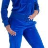 610MyrseaoL._AC_SL1200 Womens Jogging Suits Sets Running Velour Outfit Zipper Warm Up 2 Pieces Hoodie and Pant Tracksuit