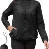 Rain Jacket Women Lightweight Waterproof Windbreaker Jacket Hooded Packable Rain Coats for Women Outdoor Raincoat