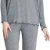 Loungewear Set pajamas Womens sleepwear Bamboo Viscose Long Sleeve t shirt Long Pants Super Soft Novelty Pjs Set