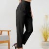 615f4SNDzzL._AC_SL1500 Women's High Waisted Business Trousers Straight Leg Pleated Office Slacks Pants