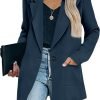 Womens Casual Blazers Oversized Open Front Cardigan Long Sleeve Work Office Blazer Jackets S-XXL
