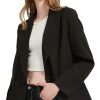 Women's Casual Long Sleeve Lapel Oversized Button Work Office Blazer Suit Jacket