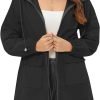 Rain Jacket for Women Waterproof with Hood Active Outdoor Long Rain Coats Packable Raincoat Lightweight Windbreaker