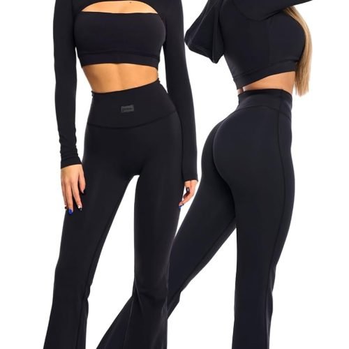 Flare Leggings Bootcut Yoga Pants for Women Buttery Soft High Waisted Tummy Control Flared Workout Leggings