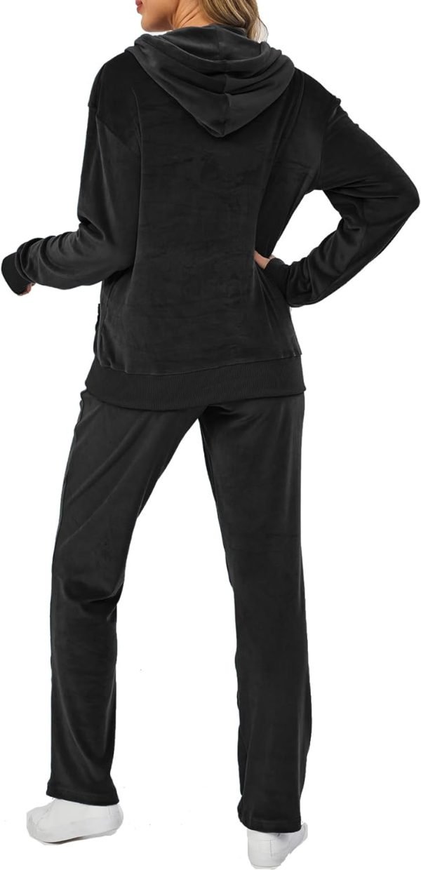 Velour Track Suits for Women Set Fall Sweatsuits 2 Piece