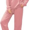 Women 2 Piece Outfits Tracksuit Casual Zip Up Hoodie Sweatsuits Jogging Long Pant Set