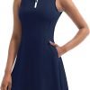 Tennis Dress for Women, Tennis Golf Dresses with Built in Shorts and Pockets for Sleeveless Workout Athletic Dresses