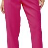 61Qyq2PmfuL._AC_SL1500 Women's High Waisted Business Trousers Straight Leg Pleated Office Slacks Pants