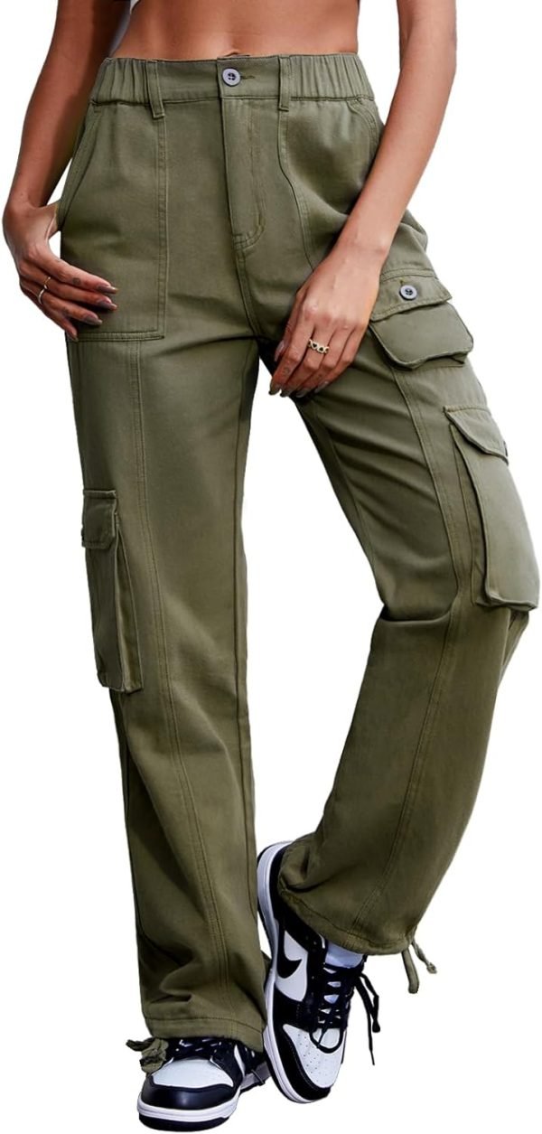 Women's Hiking Cargo Pants Joggers Cotton Casual Military Army Combat Work Pants with 7 Pockets
