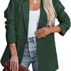 Womens Casual Blazers Oversized Open Front Cardigan Long Sleeve Work Office Blazer Jackets S-XXL