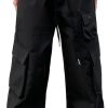 Women Cargo Pants Trendy Parachute Pants Elastic Waist Hiking Pants Lightweight Waterproof Baggy Joggers with Pockets