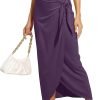 61jXasQz9UL._AC_SL1500_66a46fce-f54e-4547-9437-d4a85db05eec Women’s Maxi Skirt High Waist Wrap Pencil Long Skirts for Women Slim Boho Draped Front Bodycon Dresses