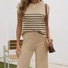 Sets for Women Spring Outfits for Women 2024 Travel Wide Leg Pant Summer Two Piece Sets Lounge Matching Sets