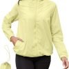 Rain Jacket Women Lightweight Waterproof Windbreaker Jacket Hooded Packable Rain Coats for Women Outdoor Raincoat